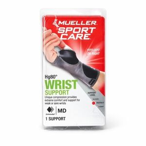 Mueller Sports Medicine Reversible Wrist Support Brace, Medium, Black